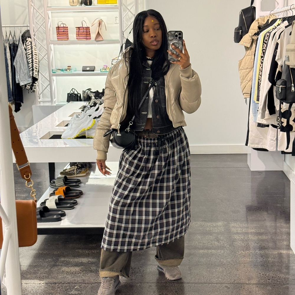 MARC JACOBS Black and White Maxi Wrap Skirt for Casual Wear